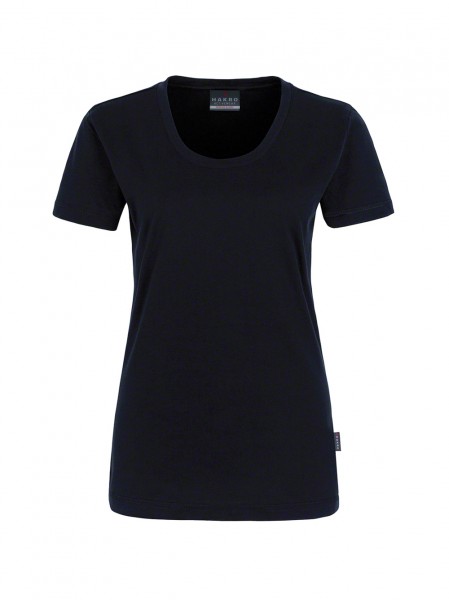 Damen-T-Shirt mit Rundhalsausschnitt_schwarz